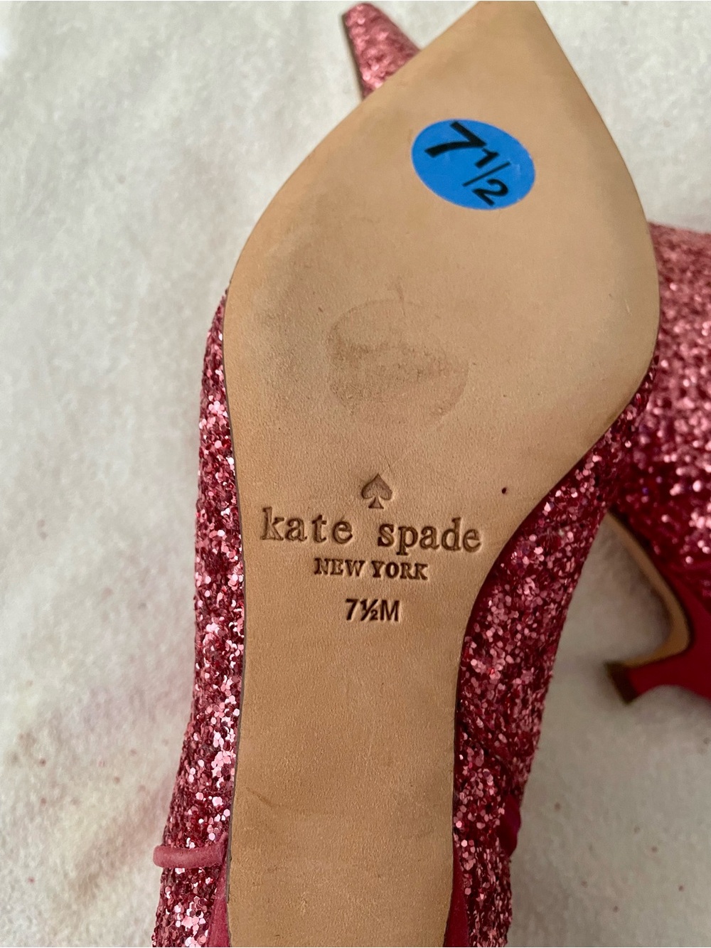 NWOT Kate Spade Glitter Kitten Heel Boot - Picture 9 of 12
